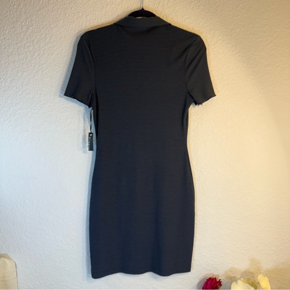 3rd + Malt‎ Women’s Polo Dress. Size M. Blue with black stripes. NWT - Picture 4 of 8